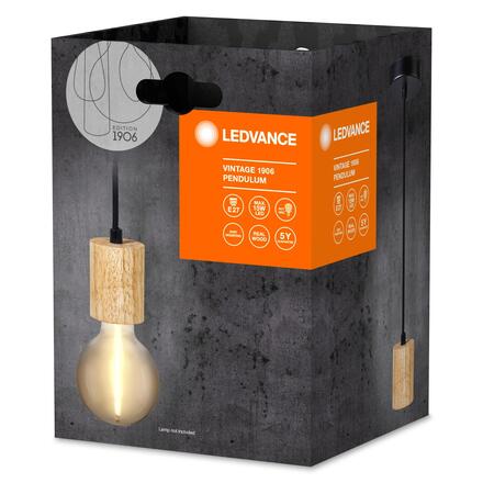 LEDVANCE závěsné svítidlo Vintage 1906 PenduLum Cylinder dřevo 4099854092503