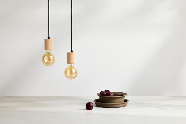 LEDVANCE závěsné svítidlo Vintage 1906 PenduLum Cylinder dřevo 4099854092503