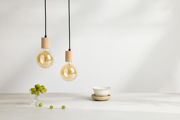 LEDVANCE závěsné svítidlo Vintage 1906 PenduLum Cylinder dřevo 4099854092503