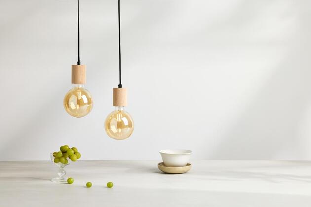 LEDVANCE závěsné svítidlo Vintage 1906 PenduLum Cylinder dřevo 4099854092503