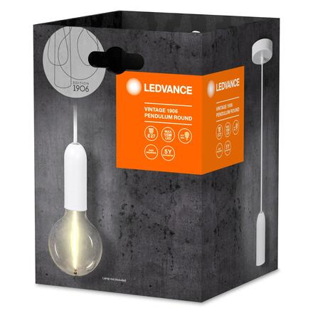 LEDVANCE závěsné svítidlo Vintage 1906 PenduLum Round bílé 4099854092565