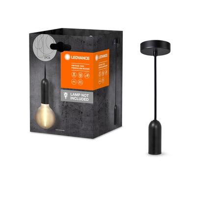 LEDVANCE závěsné svítidlo Vintage 1906 PenduLum Round černé 4099854092589