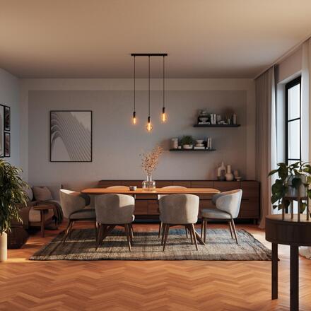 LEDVANCE závěsné svítidlo Vintage 1906 PenduLum Round černé 4099854092589