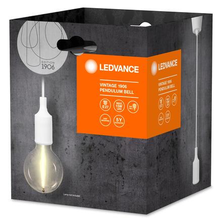 LEDVANCE závěsné svítidlo Vintage 1906 PenduLum Bell bílé 4099854092688