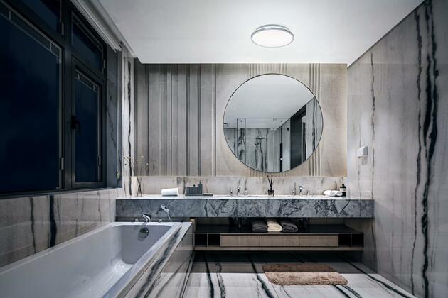 LEDVANCE stropní svítidlo LED Bathroom Ceiling 300mm chrom Click-CCT 4099854096136