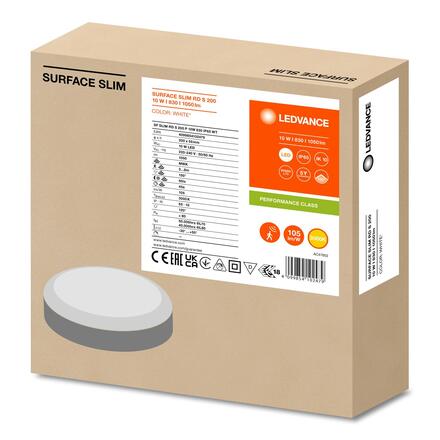 LEDVANCE stropní LED svítidlo SF Slim 10 W 220-240 V 3000 K IP65 senzor