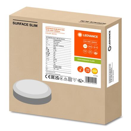 LEDVANCE stropní svítidlo SF Slim 19 W 220-240 V 3000 K IP65 s čidlem