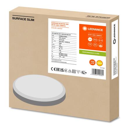 LEDVANCE stropní LED svítidlo SF Slim RD 350 35 W 220-240 V 3000 K IP65