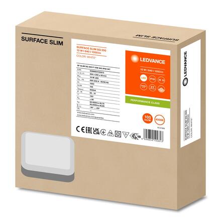 LEDVANCE LED svítidlo SF SLIM SQ 200 P 10 W 4000 K IP65