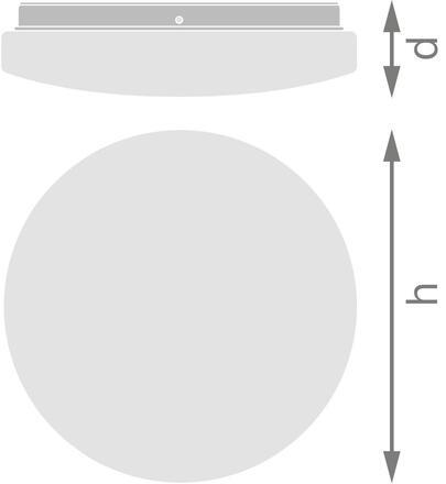 LEDVANCE stropní svítidlo CEILING ROUND 255 18 W 220-240 V 3000 K IP44
