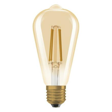 LEDVANCE Vintage 1906 Edison 60 Filament DIM 7.2W 824 Gold E27 4099854137822