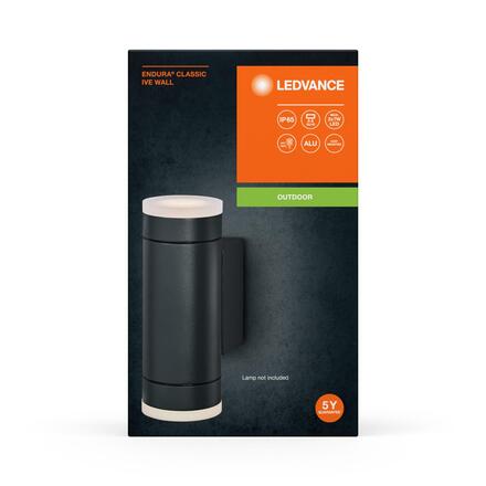 LEDVANCE venkovní nástěnné svítidlo Endura Classic GU10 IP65 Ive tmavá šedá 4099854183065
