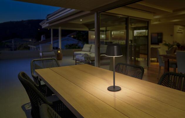 LEDVANCE LED venkovní stolní lampa Endura Style CCT USB tmavá šedá 4099854185366