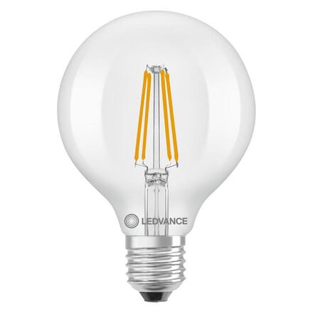 LEDVANCE LED Classic Globe 95 60 Filament třída A S 3.8W 827 čirá E27 4099854236990