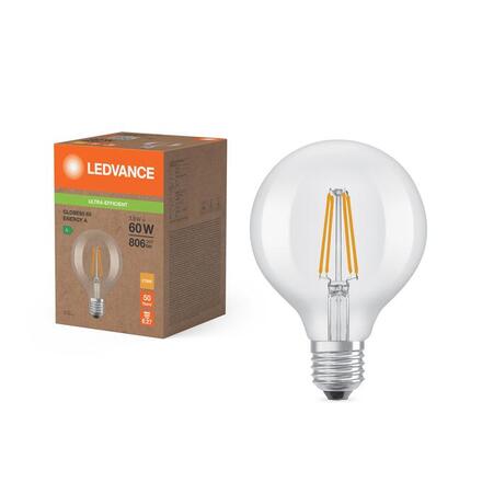 LEDVANCE LED Classic Globe 95 60 Filament třída A S 3.8W 827 čirá E27 4099854236990