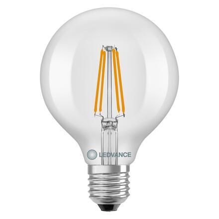 LEDVANCE LED Classic Globe 95 60 Filament třída A S 3.8W 827 čirá E27 4099854236990
