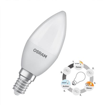 LEDVANCE LED žárovka Superstar B 4,9 W E14 220-240 V 2700-4000 K stmívatelná
