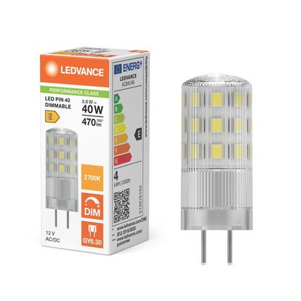 LEDVANCE LED PIN 40 320° DIM P 3.8W 827 čirá GY6.35 4099854248573