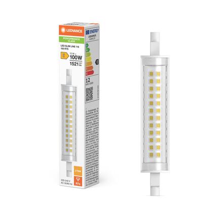 LEDVANCE LED Slim Line 118 100 300° P 12W 827 čirá R7s 4099854267680