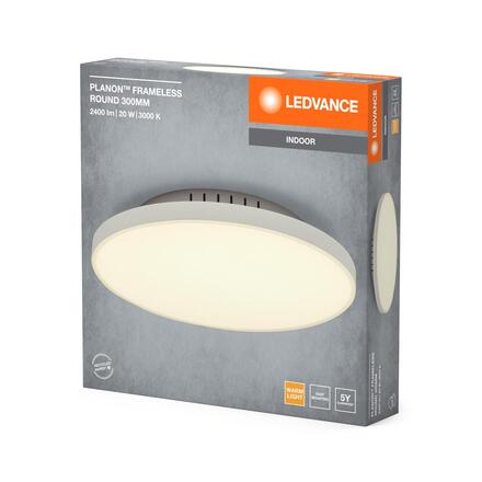 LEDVANCE LED stropní svítidlo Planon Frameless Round 300mm 20W 830 bílé 4099854291104