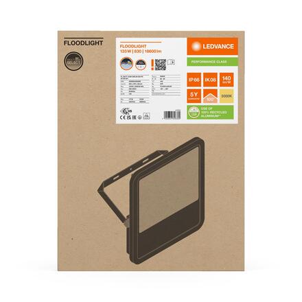 LEDVANCE LED reflektor FL 200 P 133W 20KLM 830 PS SY100 WT 4099854306389