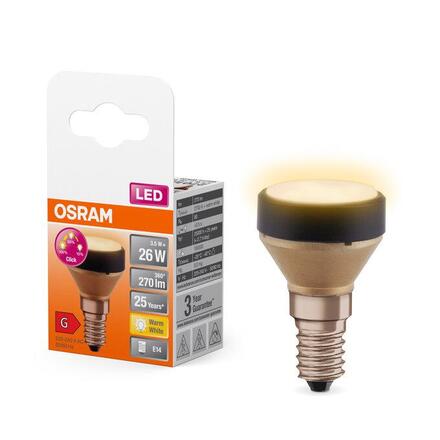 LEDVANCE LED žárovka STAR FLAT 3,5 W E14 2700 K stmívatelná