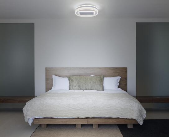 LEDVANCE LED stropní svítidlo s ventilátorem Grill Ring 55W CCT bílé 4099854397691