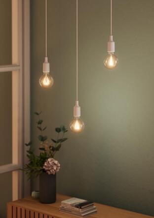 LEDVANCE závěsné svítidlo Vintage 1906 PenduLum Bell E27 220-240 V bílé