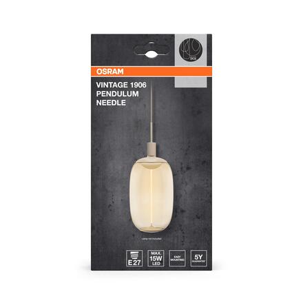 LEDVANCE závěsné svítidlo Vintage 1906 PenduLum Needle E27 220-240 V béžové