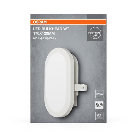 LEDVANCE LED nástěnné svítidlo Bulkhead 6 W 4000 K IP54