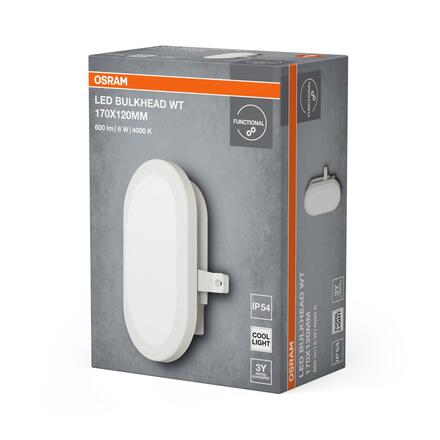 LEDVANCE LED nástěnné svítidlo Bulkhead 6 W 4000 K IP54