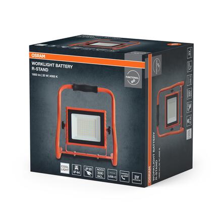 LEDVANCE LED pracovní reflektor Worklight Battery 20 W 4000 K nabíjecí USB