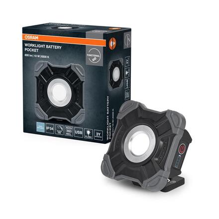 LEDVANCE LED pracovní svítidlo Worklight Value 10 W 6500 K nabíjecí stmívatelné