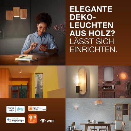 LEDVANCE nástěnné svítidlo Decor Wood E27 220-240 V