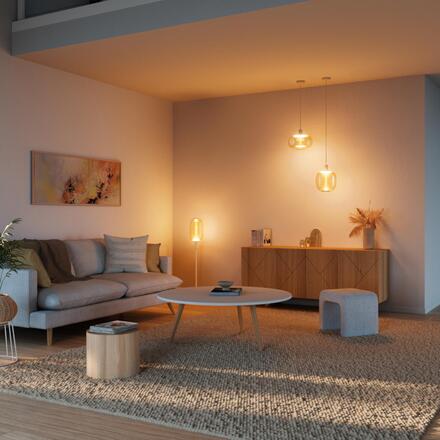 LEDVANCE stojací lampa Decor Stick Floor Tall E27 220-240 V béžová