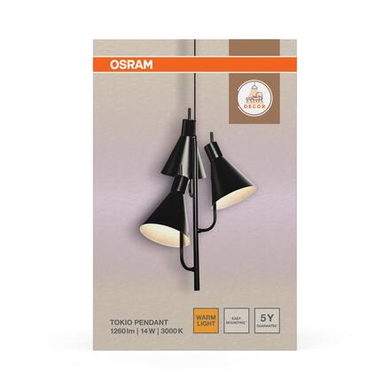 LEDVANCE závěsné svítidlo Decor Tokio 14 W 220-240 V 3000 K 850 lm