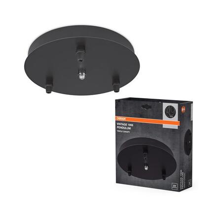 LEDVANCE stropní rozeta Vintage 1906 PenduLum Triple Canopy Round 220-240 V