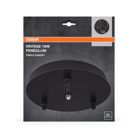 LEDVANCE stropní rozeta Vintage 1906 PenduLum Triple Canopy Round 220-240 V