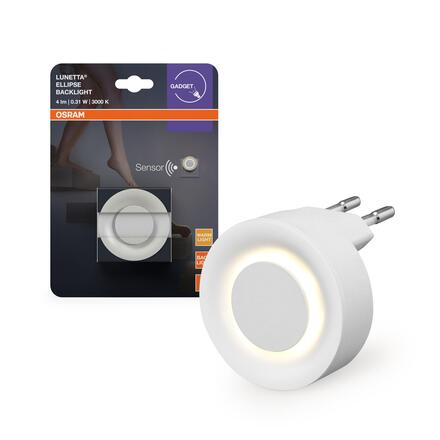 LEDVANCE noční LED svítidlo Lunetta Backlight Ellipse 0,31 W 3000 K senzor PIR