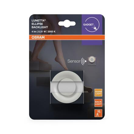 LEDVANCE noční LED svítidlo Lunetta Backlight Ellipse 0,31 W 3000 K senzor PIR