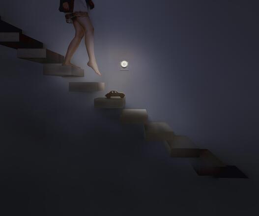 LEDVANCE noční LED svítidlo Lunetta Backlight Ellipse 0,31 W 3000 K senzor PIR