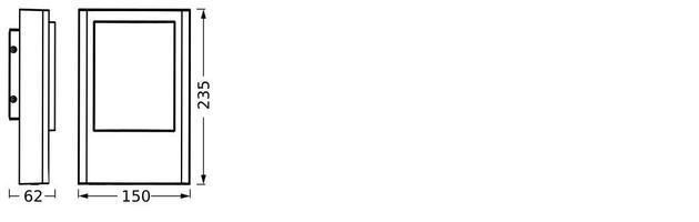 LEDVANCE venkovní svítidlo Endura Style Entrance 12,5 W 220-240 V 900 lm 3000 K