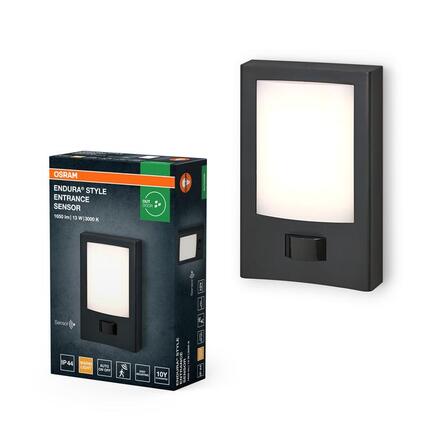 LEDVANCE venkovní nástěnné svítidlo Endura Style Entrance Sensor 13 W 220-240 V 3000 K PIR senzor