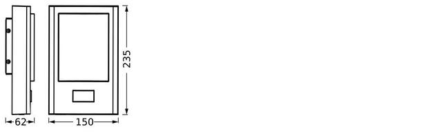 LEDVANCE venkovní nástěnné svítidlo Endura Style Entrance Sensor 13 W 220-240 V 3000 K PIR senzor