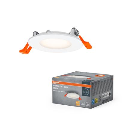 LEDVANCE vestavné LED svítidlo Downlight Slim 4,5 W 220-240 V 3000 K průměr 85 mm