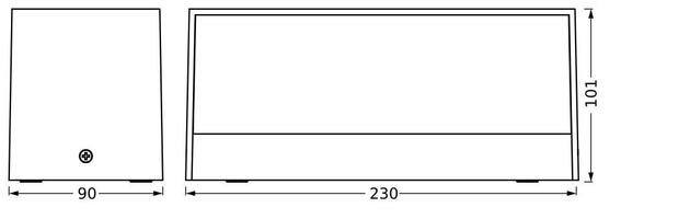 LEDVANCE venkovní nástěnné svítidlo Endura Style Idri 12,5 W 220-240 V 3000 K IP65