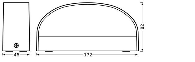 LEDVANCE venkovní nástěnné svítidlo Endura Style Ilay 7,6 W 220-240 V 3000 K IP65