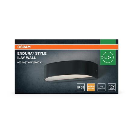 LEDVANCE venkovní nástěnné svítidlo Endura Style Ilay 7,6 W 220-240 V 3000 K IP65