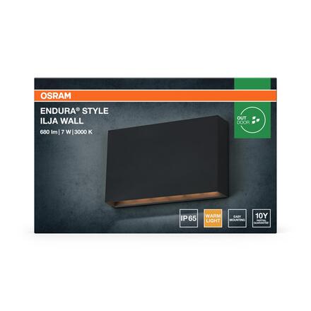 LEDVANCE venkovní nástěnné svítidlo Endura Style Ilja 7 W 220-240 V 3000 K IP65