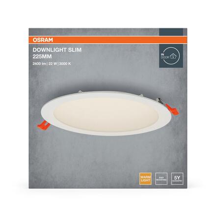 LEDVANCE vestavné LED svítidlo Downlight Slim 225 mm 22 W 3000 K 220-240 V